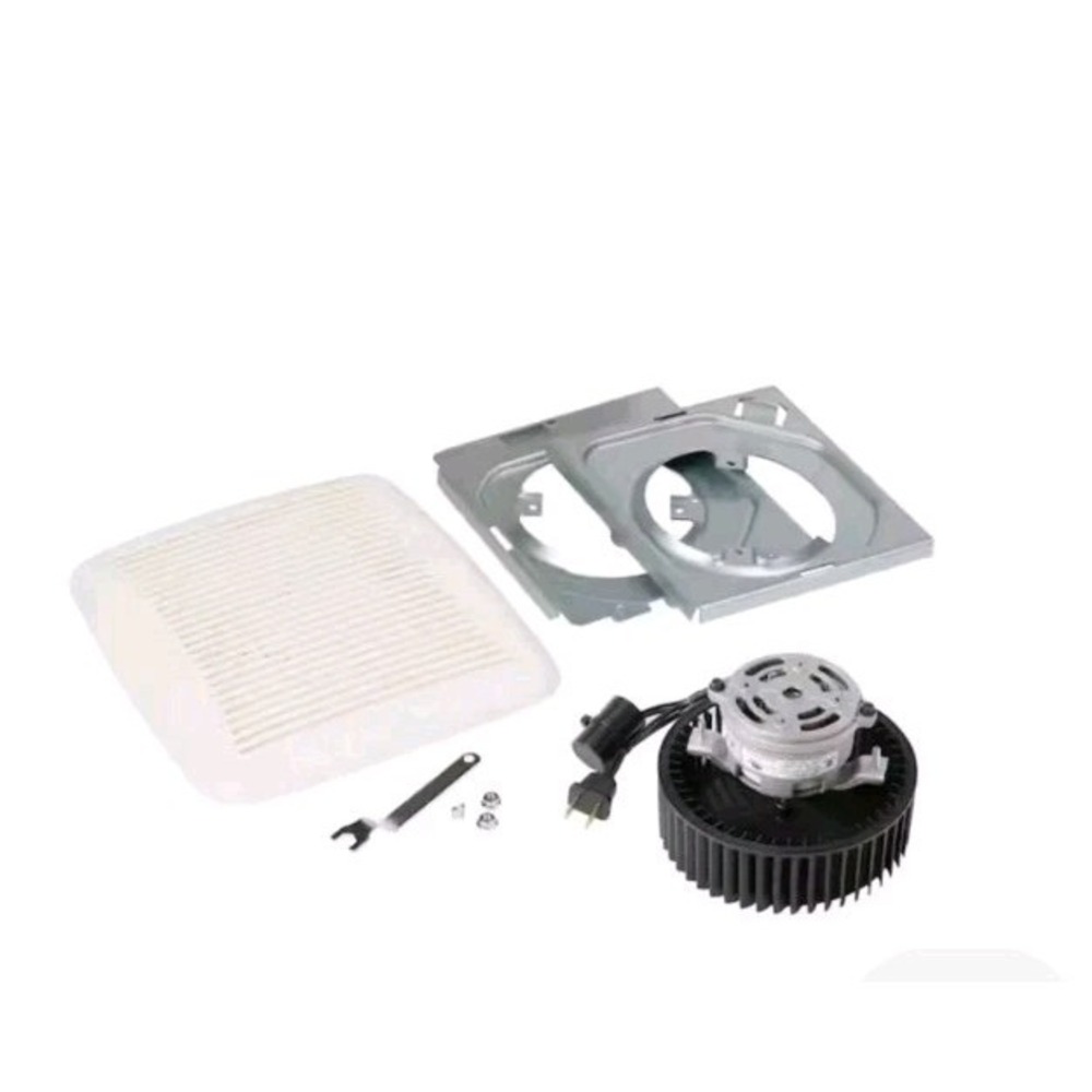 QuicKit 60 CFM 3.0 Sones Bathroom Replacement Motor and Grille Cover